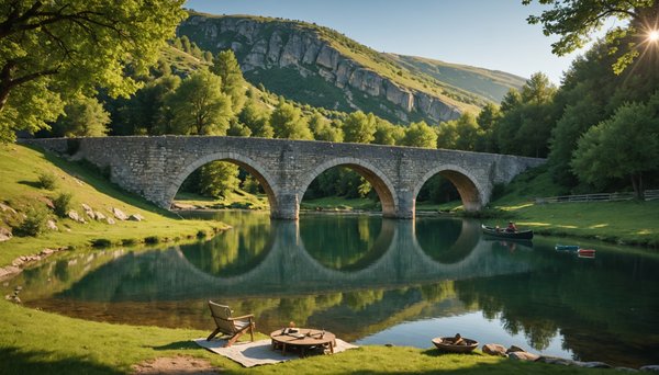 Profitez de la beauté naturelle du Camping Le Pont du Tarn en Lozère, France
