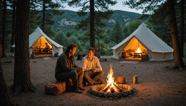 Escapades romantiques en camping à Anduze, France